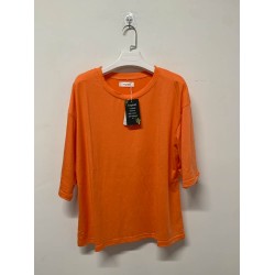 impiad Solid Orange Cotton with polyester T-Shirt for Men – Casual and Comfortable Crew Neck Tee
